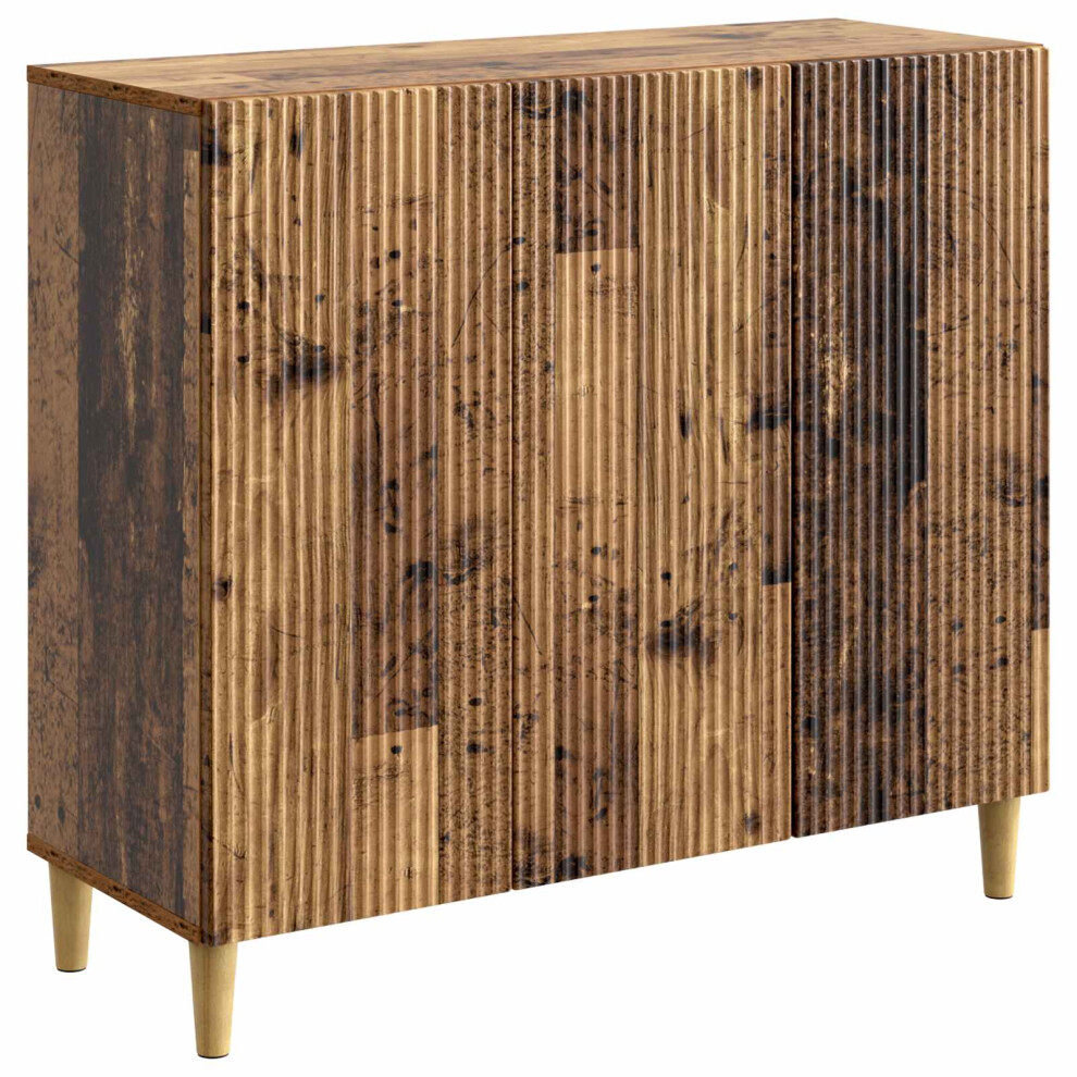 Vidaxl Sideboard Old Wood 89 X 34.5 X 80 Cm Engineered Wood