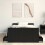 VidaXL vidaXL Bed Frame Black Oak 203 x 103 x 50 cm Engineered Wood 2