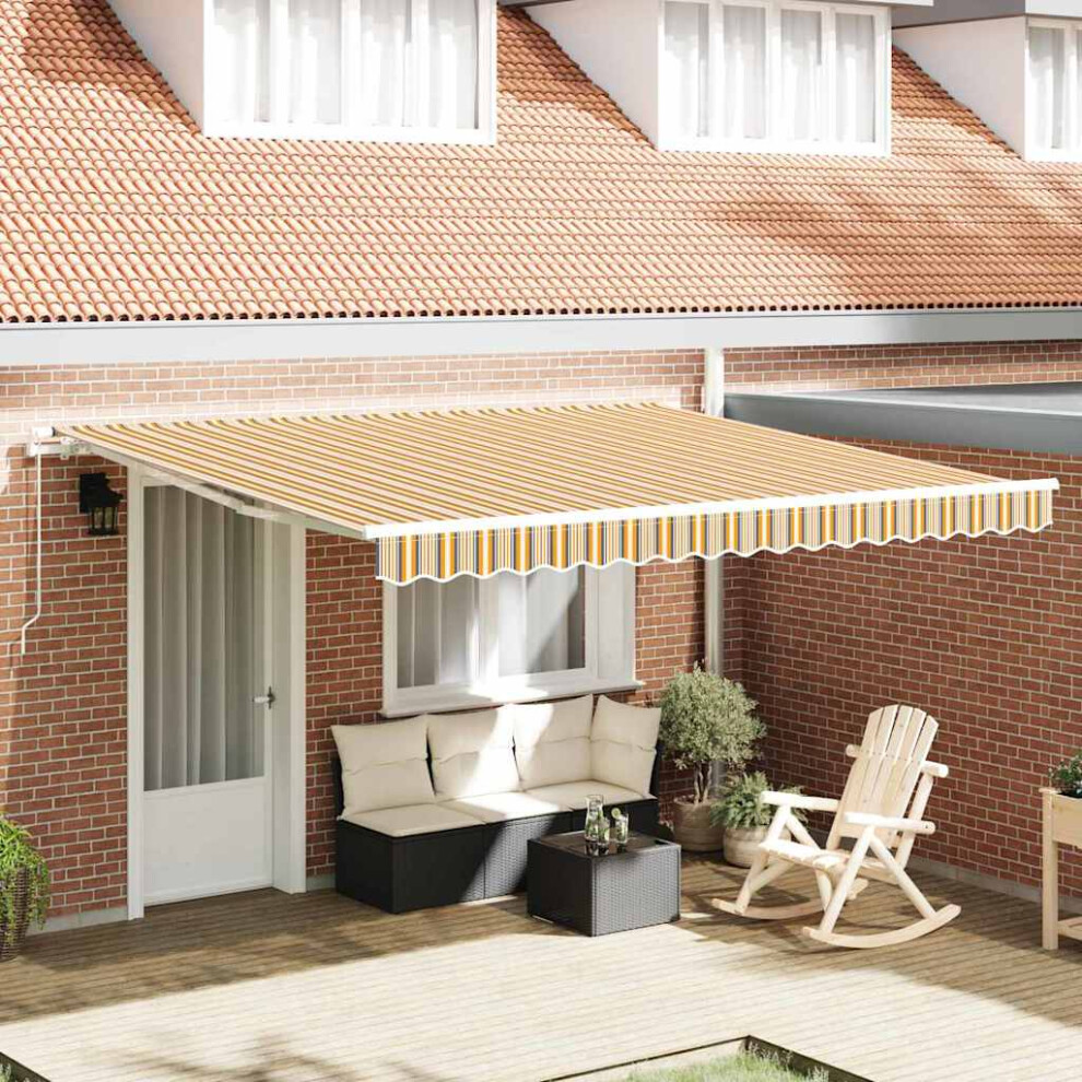 Vidaxl Retractable Awning Multicolour 400 X 350 Cm