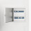 VidaXL vidaXL Access Panel White 33 x 33 x 3 cm Steel 1