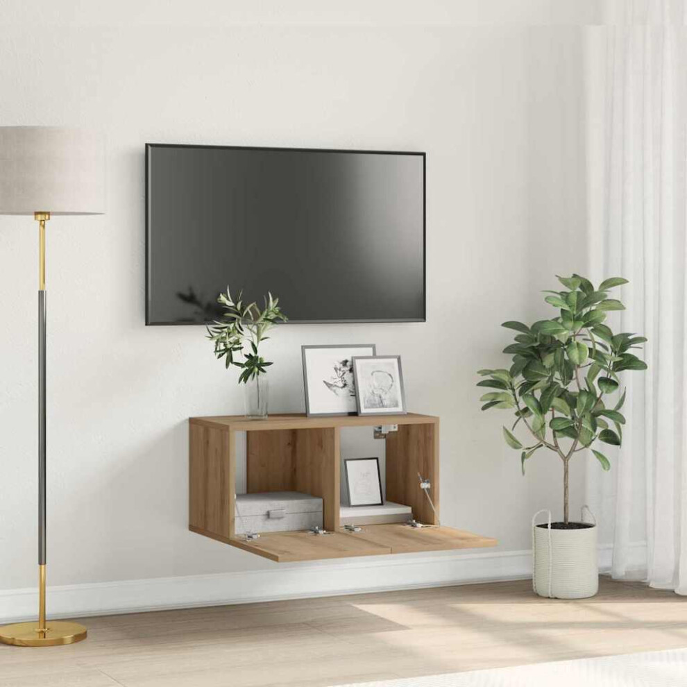 Vidaxl Tv Cabinet Set Brown 60 X 30 X 30 Cm Engineered Wood