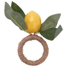 25X Lemon Napkin Rings Set,Lemon Vine Napkin Rings,Dinning Table Setting Napkin Holder for Home,Dining Table