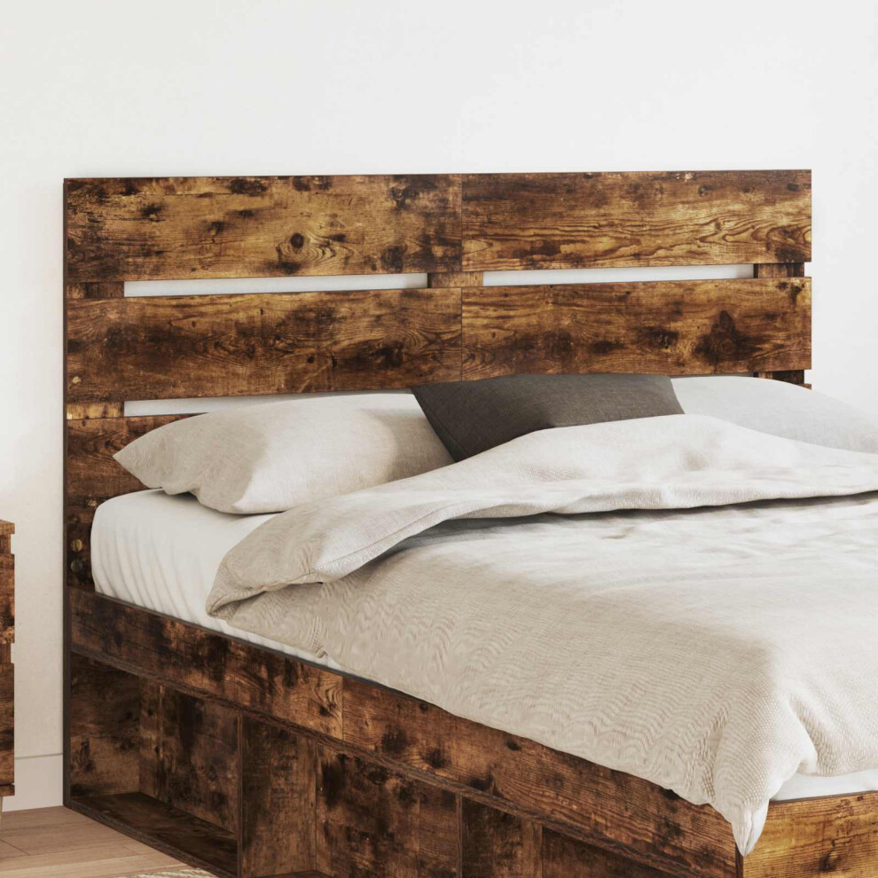 Vidaxl Headboard Smoked Oak Engineered Wood