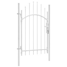 vidaXL Gartentor Woerden Stahl 1x2,25 m Weiß