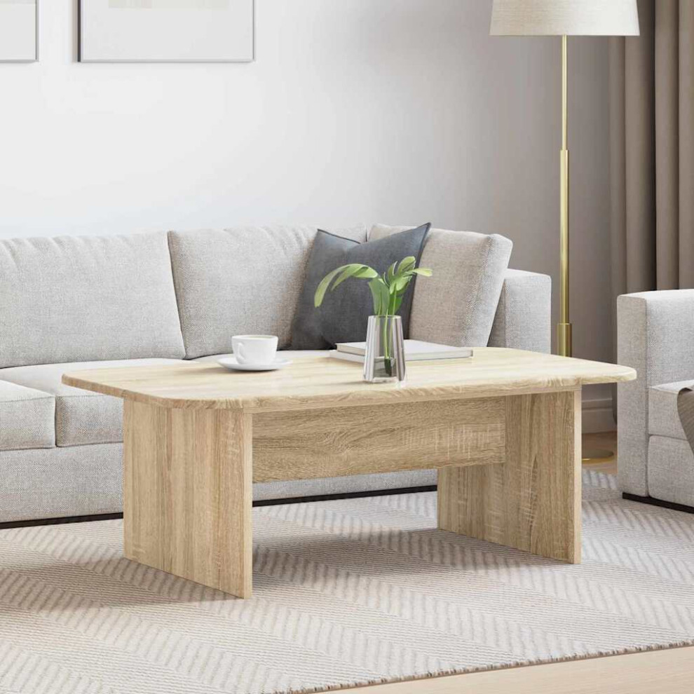 Vidaxl Coffee Table Sonoma Oak 93 X 53 X 33 Cm Engineered Wood