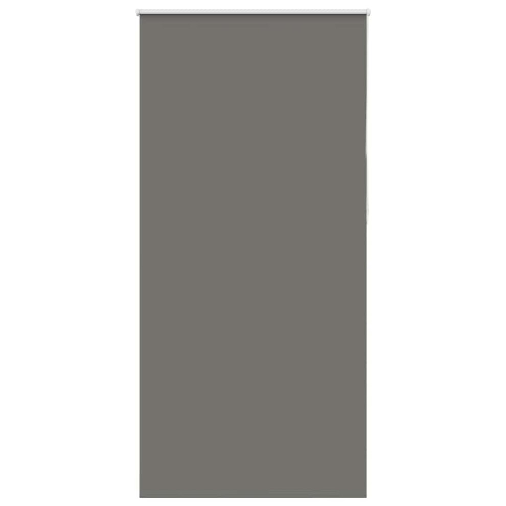Vidaxl Roller Blind Blackout Grey 105X210 Cm Fabric Width 100.7 Cm Polyester
