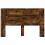 VidaXL vidaXL Storage Headboard with LED Smoked Oak Engineered Wood 5