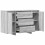 VidaXL vidaXL Sideboard Grey Sonoma 120 x 41 x 75 cm Engineered Wood 5