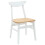 VidaXL vidaXL Dining Chairs 2 pcs White 42 x 47.5 x 81 cm Solid Rubber Wood 4