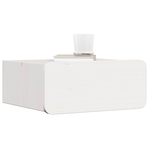 VidaXL vidaXL Bedside Table White 39 x 34 x 16.5 cm Solid pine wood 1