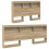 VidaXL vidaXL Storage Headboard with Shelf Sonoma Oak 120 cm Engineered Wood 5