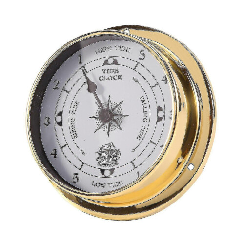Tidal Clock, Tester Copper Shell Marine for Weather Station, Wall Hanging Boat Using Tidal Clock, 1