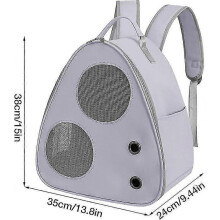 1pc Mesh Pet Backpack Breathable Cat And Dog Backpack, Dog And Cat Backpack, Travel Pet Carrier Gray_Good quality