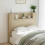 VidaXL vidaXL Storage Headboard with LED Sonoma Oak Engineered Wood 1