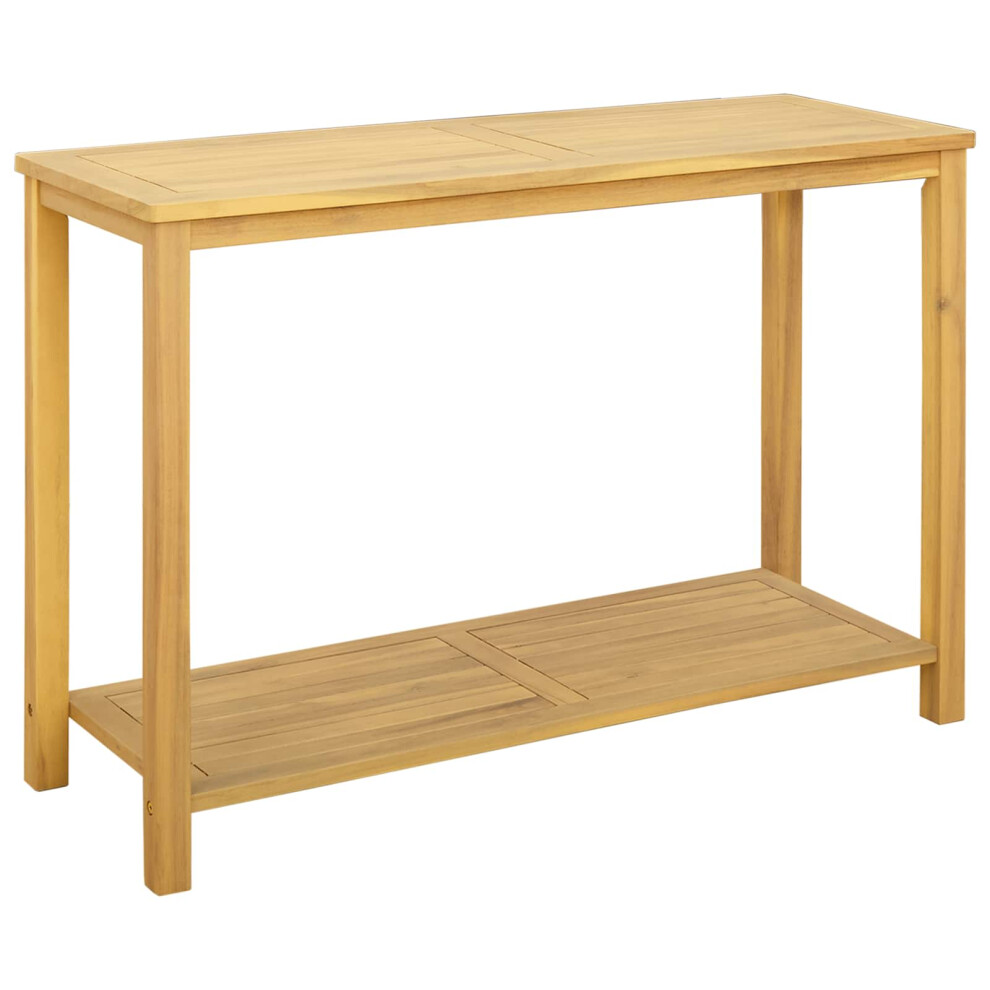 Vidaxl Garden Console Table Acacia 110 X 40 X 75 Cm Light