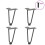 VidaXL vidaXL Hairpin Legs for Coffee Table 4 pcs Anthracite 20 cm Solid Steel 1