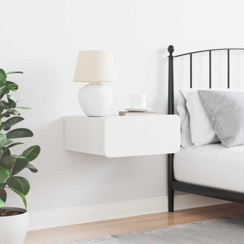 VidaXL vidaXL Bedside Table White 39 x 34 x 16.5 cm Solid pine wood 2