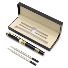 Professional 0.5mm Metal Ballpoint Fancy Pen Set - Luxury Business Pens with 2 Refills