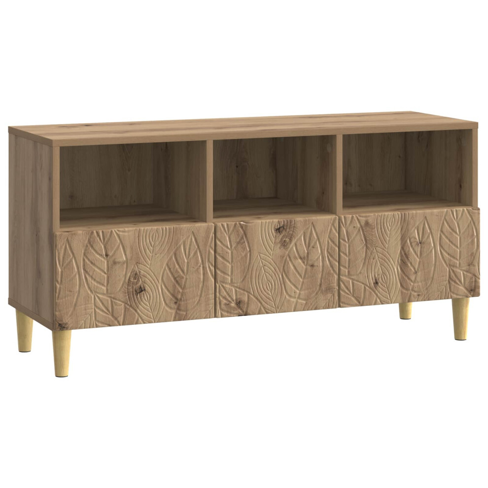 Vidaxl Tv Cabinet 102 X 34.5 X 50 Cm Artisan Oak Engineered Wood