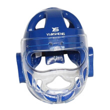 (XL, Blue) Karate Headgear Soft Head Gear Safety Head Guard Waterproof Face_Good quality