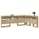 VidaXL vidaXL Storage Headboard with Shelf Sonoma Oak 120 cm Engineered Wood 3