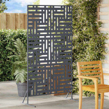 vidaXL Sichtschutz 100 x 50 x 180 cm Stahl Anthrazit