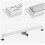 VidaXL vidaXL Shower Drain 2-in-1 with 360 Siphon Silver 100 cm 2