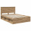 VidaXL vidaXL Bed Frame Artisian Oak 140 x 190 cm Solid Pine Wood 4