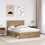 VidaXL vidaXL Bed Frame Artisian Oak 140 x 190 cm Solid Pine Wood 3