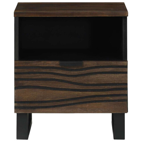 VidaXL vidaXL Bedside Cabinet Walnut 40 x 33 x 46 cm Engineered Wood 2