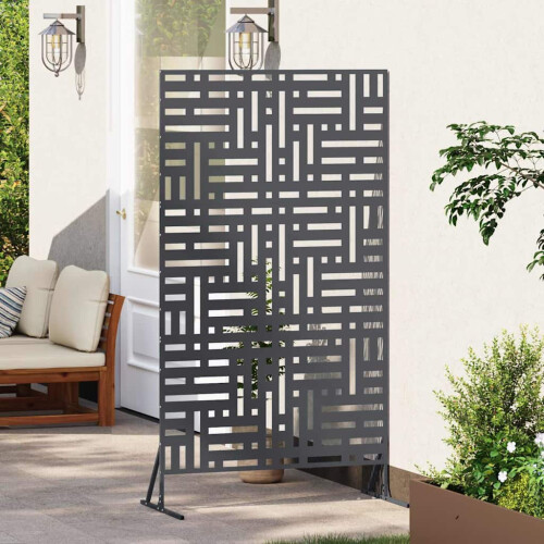 VidaXL vidaXL Sichtschutz 100 x 50 x 180 cm Stahl Anthrazit 2