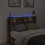 VidaXL vidaXL Storage Headboard with LED Smoked Oak Engineered Wood 3