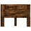 VidaXL vidaXL Storage Headboard with LED Smoked Oak Engineered Wood 4