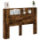 VidaXL vidaXL Storage Headboard with LED Smoked Oak Engineered Wood 5