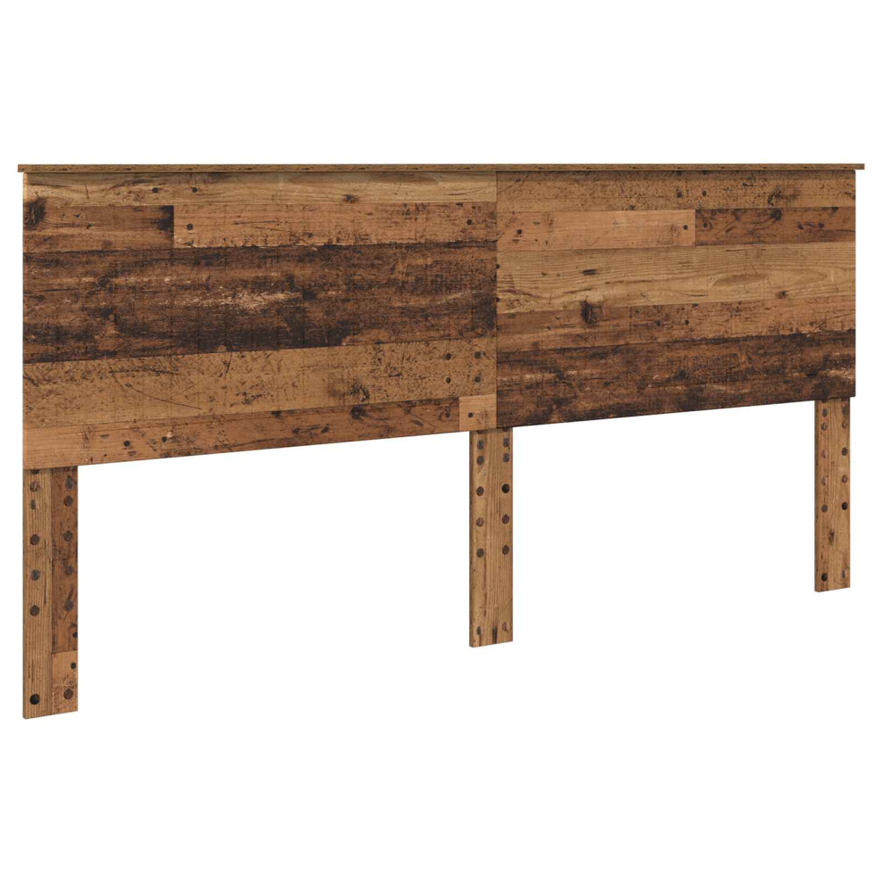 Vidaxl Headboard With Headboard Old Wood 200 Cm Engineered Wood
