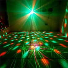 2IN1 Rechargeable Magic  RGB LED DJ Light Party Disco Projector 60 Patterns Dance KTV Birthday Stage Lamp