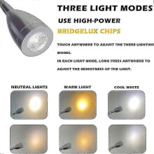 12v-24v LED Reading Light with Dimmable Function and USB Charger for Camper Travel Truck Trailer Rv Bedside Light, 2pcs, Black