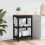 VidaXL vidaXL Kitchen Trolley MONZA Black 60 x 40 x 88.5 cm Solid Pine Wood 1