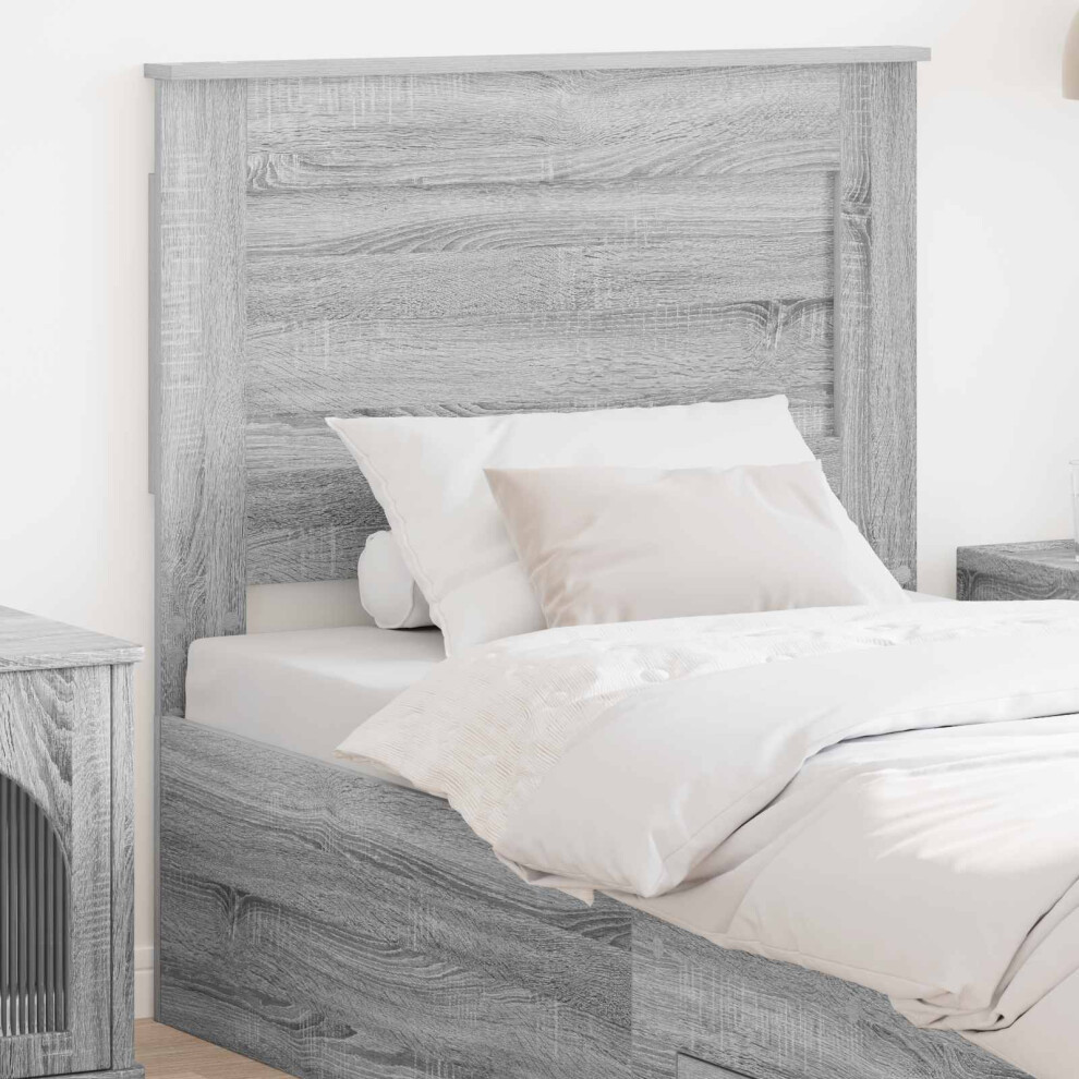 Vidaxl Headboard With Headboard Grey Sonoma 80 Cm Engineered Wood