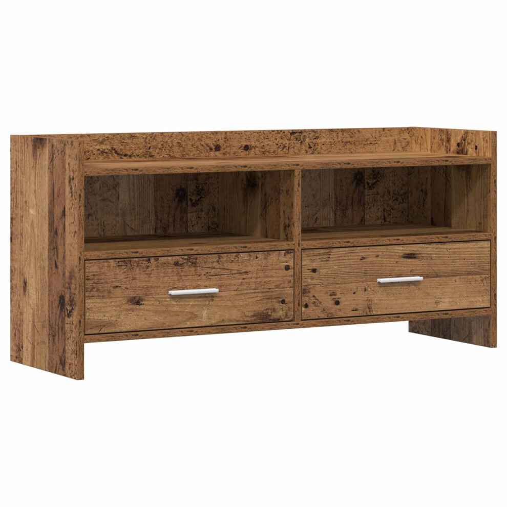 Vidaxl Tv Cabinet 100 X 33 X 47 Cm Old Wood Engineered Wood