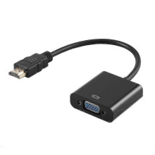 Hdmi-compatible Male To Vga Rgb Female Hdmi-compatible To Vga Video Converter Adapter 1080p Compatible Pc Black Male-female