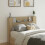 VidaXL vidaXL Storage Headboard with LED Sonoma Oak Engineered Wood 1