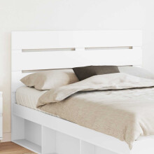 vidaXL Headboard White Engineered Wood