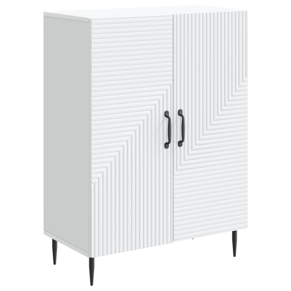 Vidaxl Sideboard 66 X 34.5 X 89.5 Cm Engineered Wood White