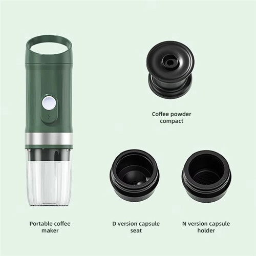 Portable Electric Espresso Coffee Maker,Cordless with Heat Brew Functionality, Compact Single Cup  Coffee Machine 2