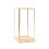 (M) Glass Display Case Decorative Cuboid Antique Artwork Showcase 3