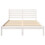 VidaXL vidaXL Bed Frame with Headboard White 120 x 190 cm Solid Pine Wood 3
