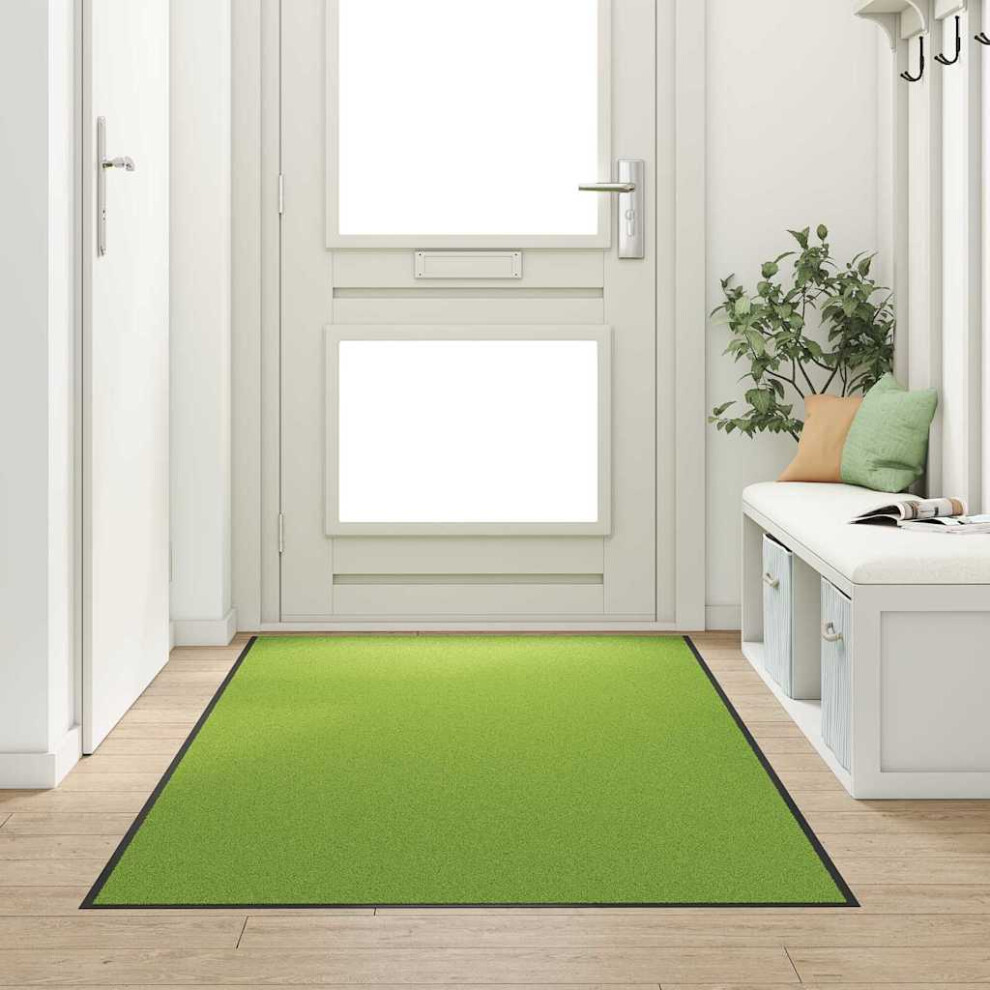 Vidaxl Doormat Other Green And Black 120 X 250 Cm Polyamide And Pvc