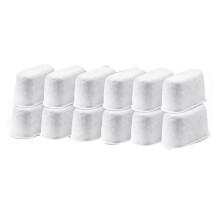 12 Pack Activated Charcoal Water Filter for Espresso Machine COM530M, COM532M, BCO430 and More
