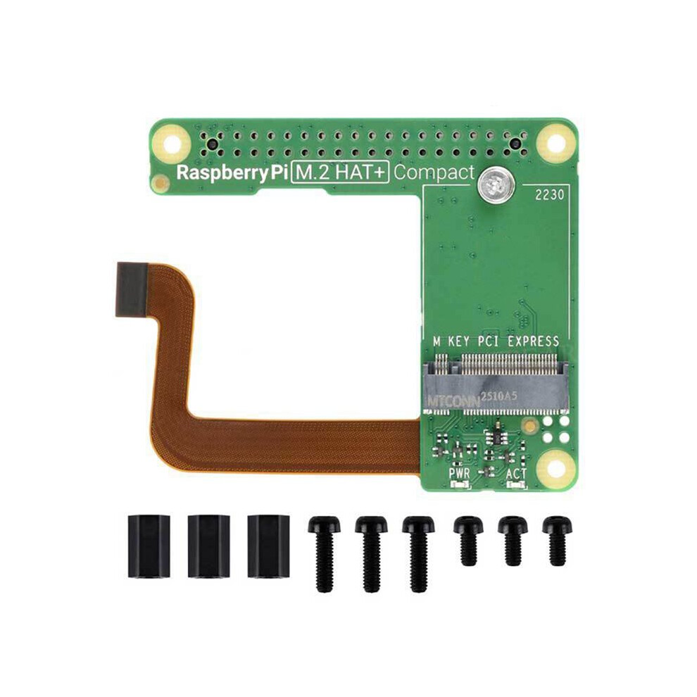 For Raspberry Pi 5 Pcie To M.2 Hat+ Compact Expansion Board Nvme Ssd For Raspberry Pi 5 Accessories 4712535185706